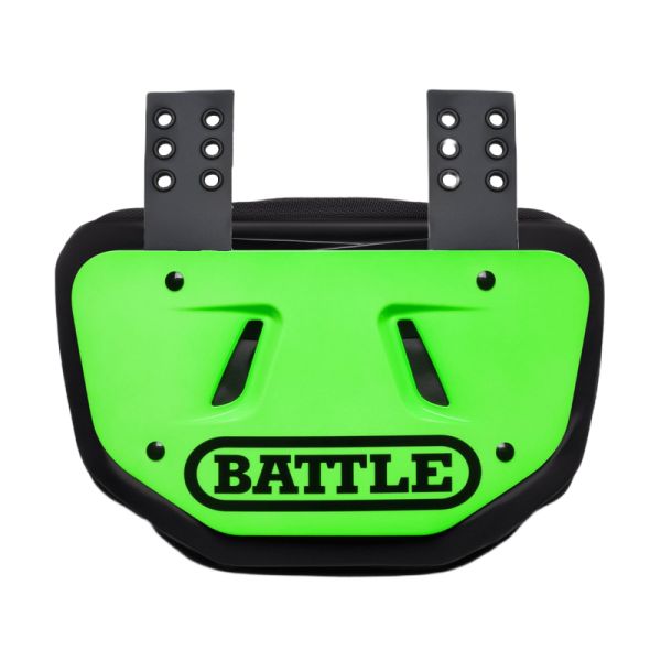 BATTLE Football Back Plate Adult - Neon Green