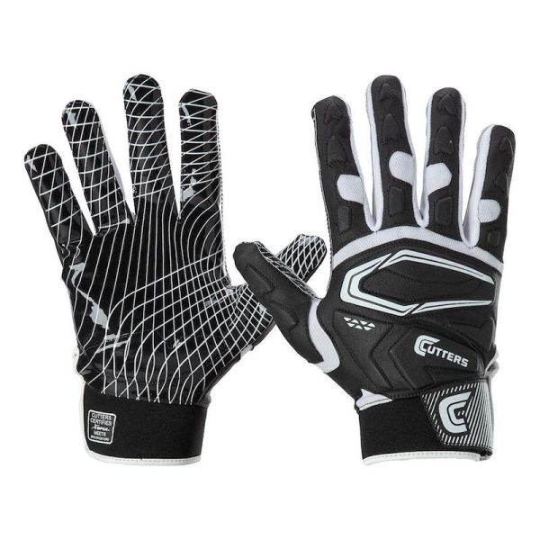 Cutters Game Day YOUTH Padded Gloves 2.0 - Black