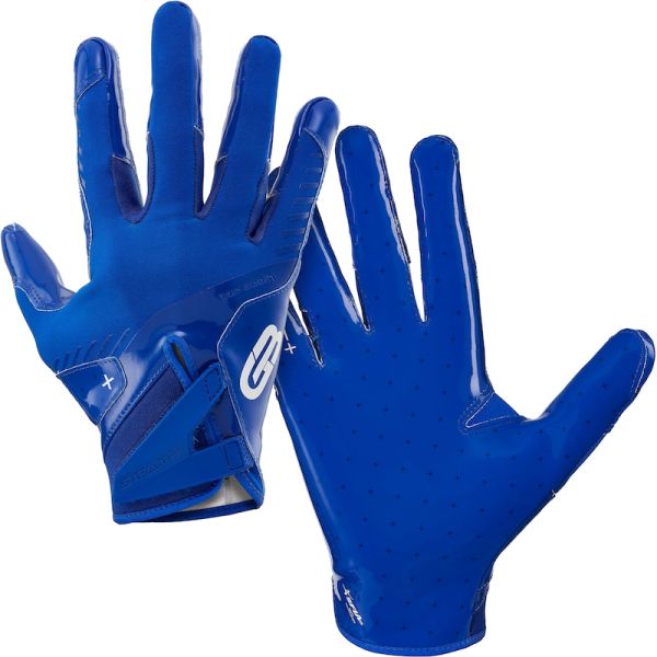 Grip Boost Stealth 6.0 Solid Football Gloves - Royal Blue