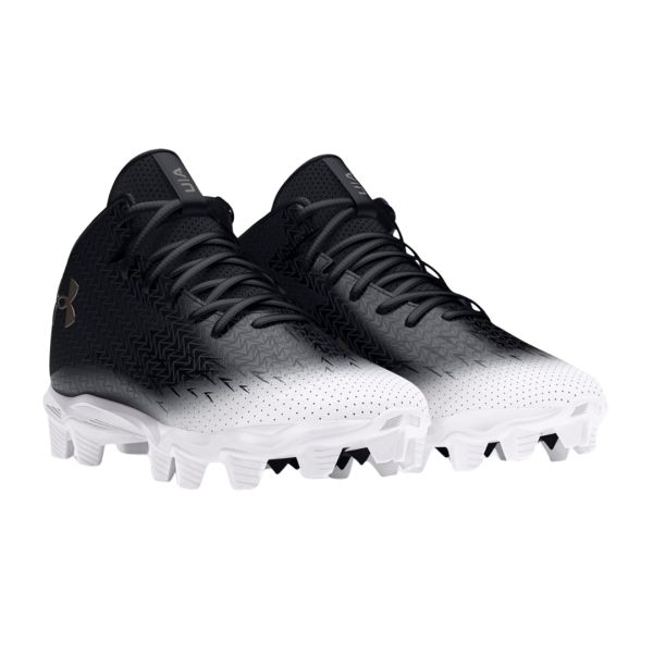 Under Armour Spotlight Franchise RM 4.0 Football Cleats - Black/White