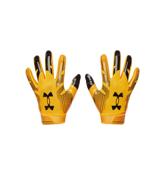 Under Armour F8 Football Gloves - Gold