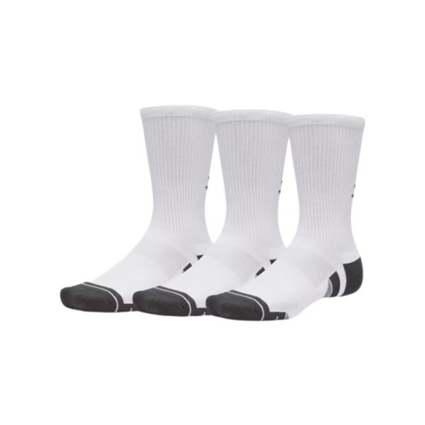 Under Armour Performance Tech Crew Socks 3-Pack - White