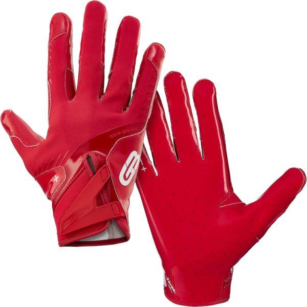 Grip Boost Stealth 6.0 Solid Football Gloves - Red