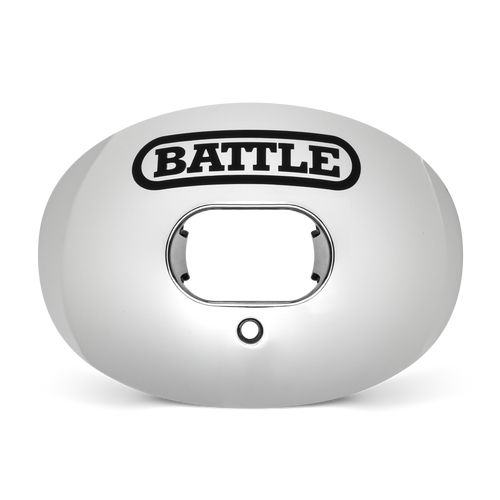 BATTLE Chrome Oxygen Football Mouthguard - Silver