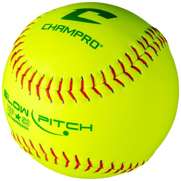 Champro ASA/USA Leather Cover .52 COR Softball 12"