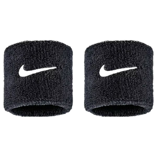 Nike Swoosh Classic Wristbands 2Pk - Black
