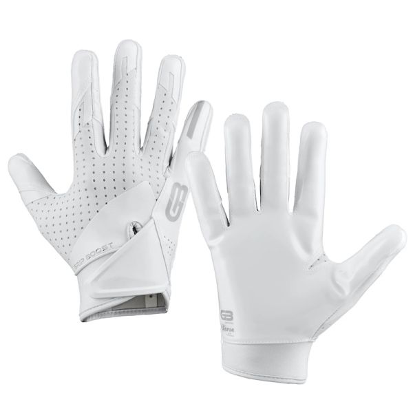 Grip Boost Stealth 5.0 Solid Football Gloves - White