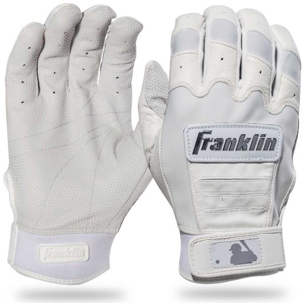 Franklin CFX Pro Full Color Chrome Series Batting Gloves - White