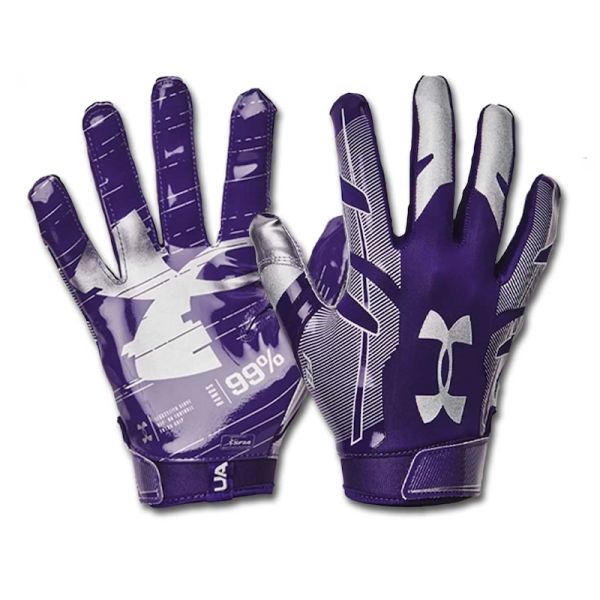 Under Armour F8 Football Gloves - Purple