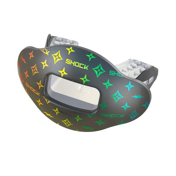 Shock Doctor Max AirFlow Lipguard Iridescent Multi Print Black / Rainbow Lux