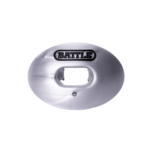 BATTLE Oxygen Convertible Mouthpiece Metallic Silver TEAMZONE American Football und