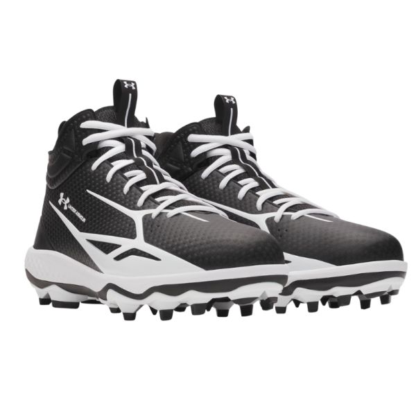 Under Armour Spotlight Mid Football Cleats - Black