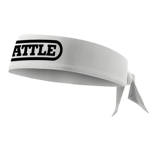 BATTLE Solid Color Head Tie - White