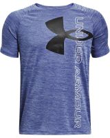 Under Armour YOUTH Tech Split Logo Hybrid Tee - Navy Blue Under Armour YOUTH Tech Split Logo Hybrid Tee - Navy Blue