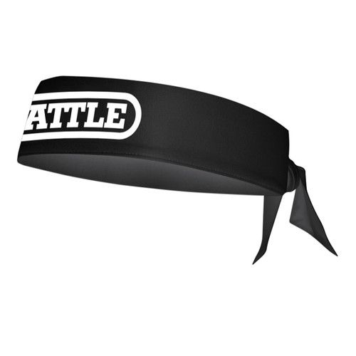 BATTLE Solid Color Head Tie - Black