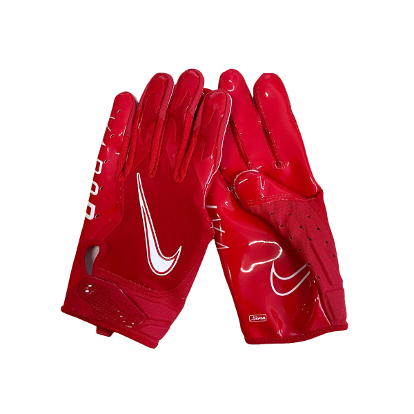 nike vapor jet 5. football gloves gold