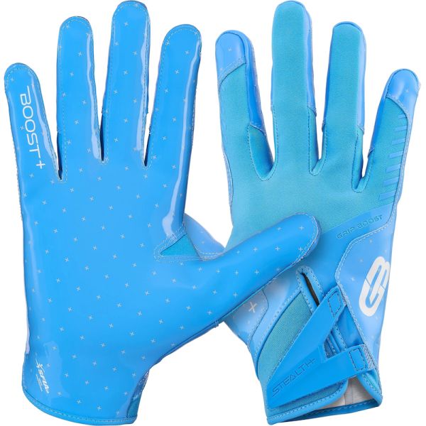 Grip Boost Peace Stealth 6.0 Football Gloves - Light Blue