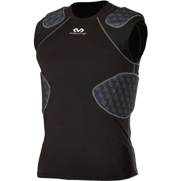 McDavid Rival Integrated 5-Pad Shirt - Black