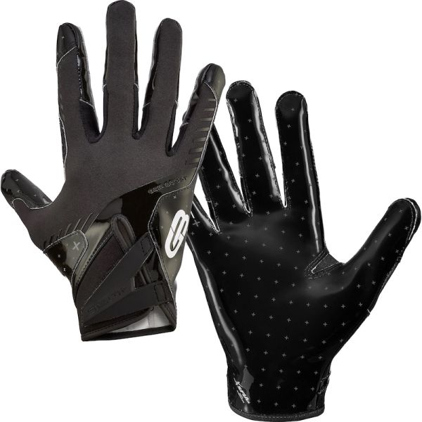 Grip Boost Stealth 6.0 Solid Football Gloves - Black