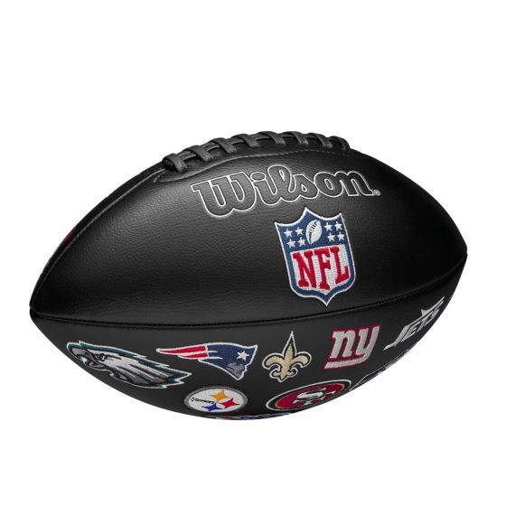 Wilson NFL 32 TEAM EMBROIDERED FOOTBALL - Black