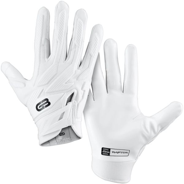 Grip Boost Raptor 2.0 Adult Padded Hybrid Football Gloves - White