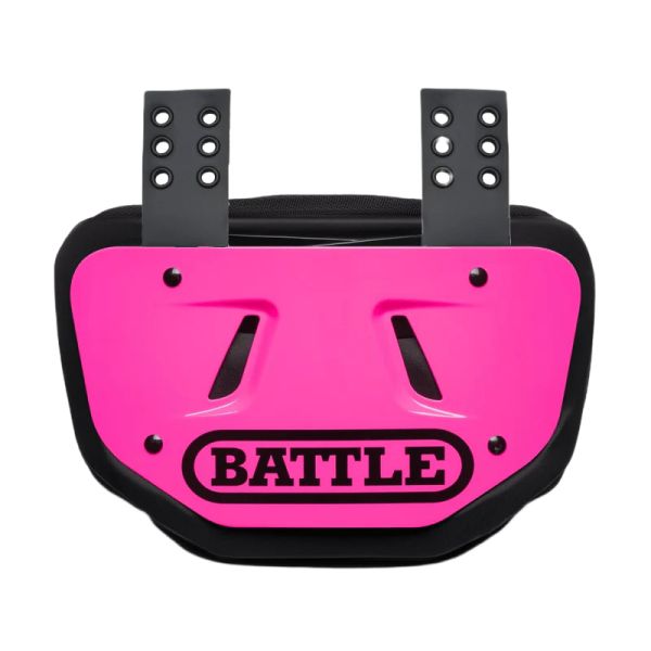 BATTLE Football Back Plate Adult - Neon Pink