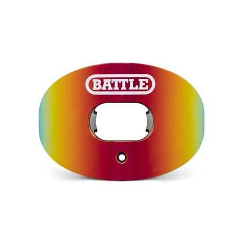 BATTLE "PRISM" Oxygen Football Mouthguard - Red/Orange
