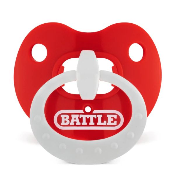 BATTLE "Binky" Oxygen Football Mouthguard - Red/White