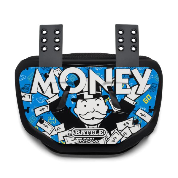 BATTLE Money Man 3.0 Back Plate Adult - Neon Blue